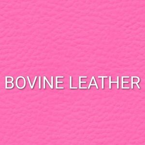 Pink Bovine Leather Material